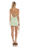 Floral Bodycon Dress in Green
