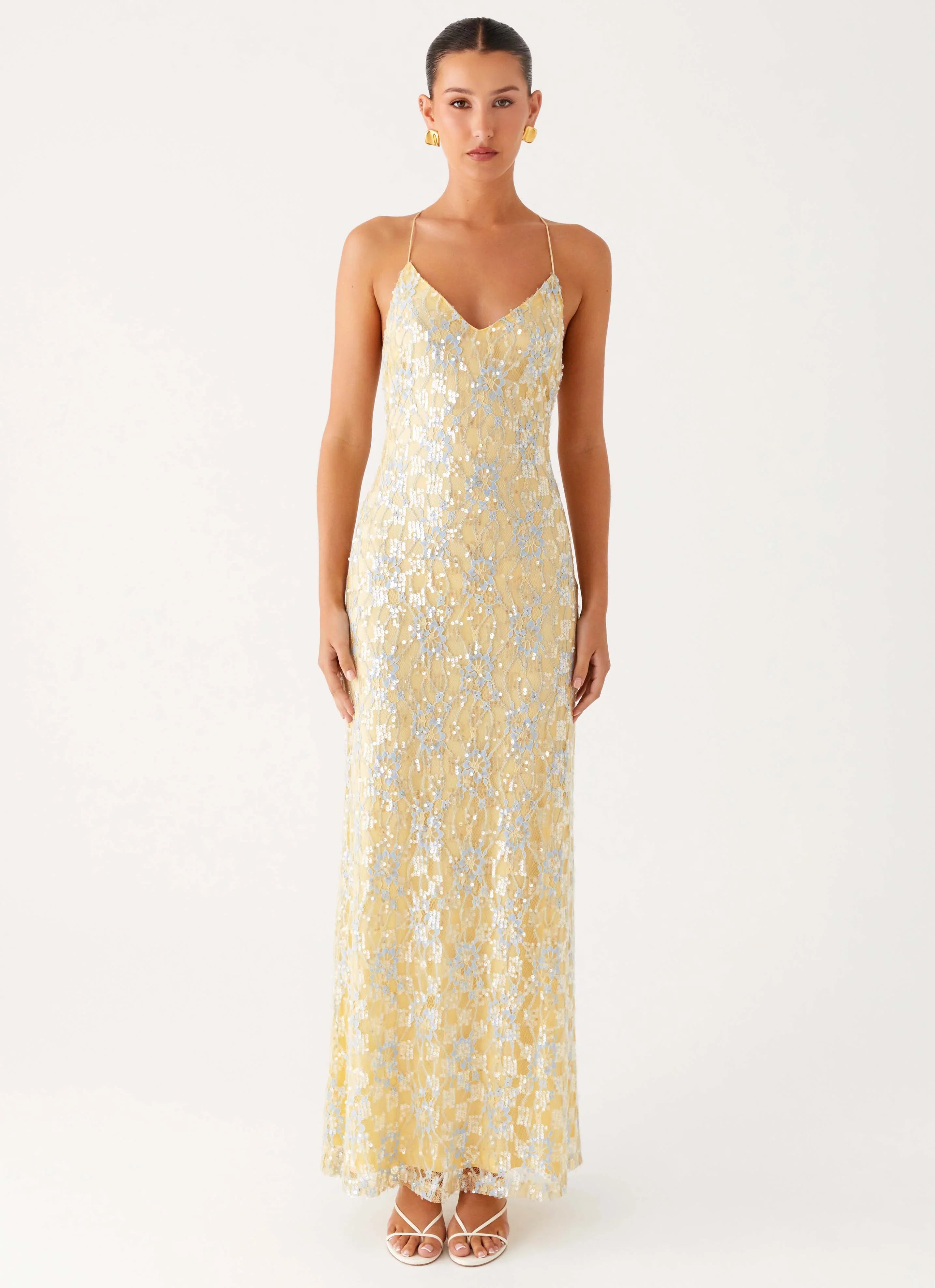 Truly Mine Maxi Dress Yellow