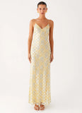 Truly Mine Maxi Dress Yellow