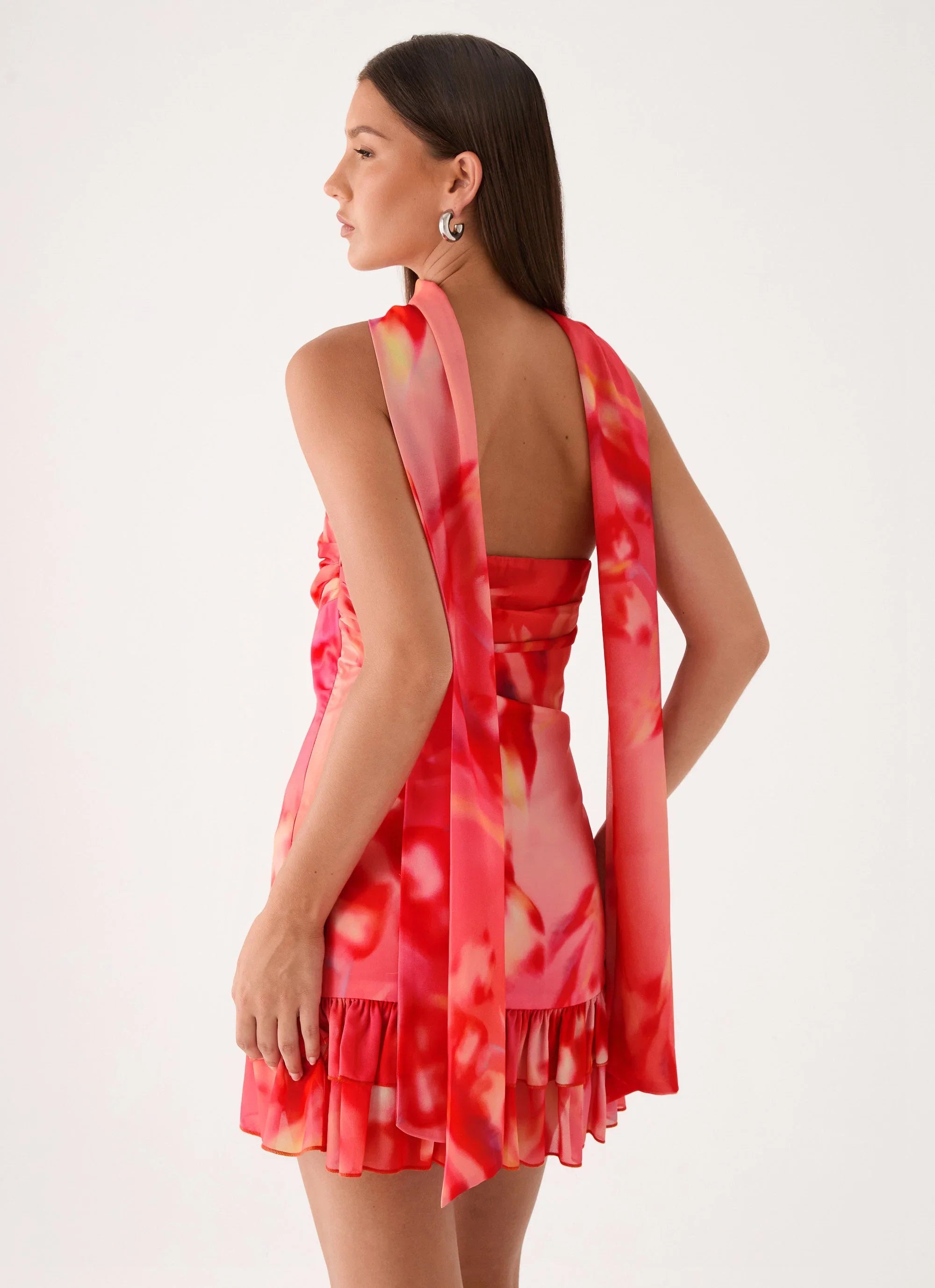 Manon Scarf Mini Dress Sun Blushed Bloom