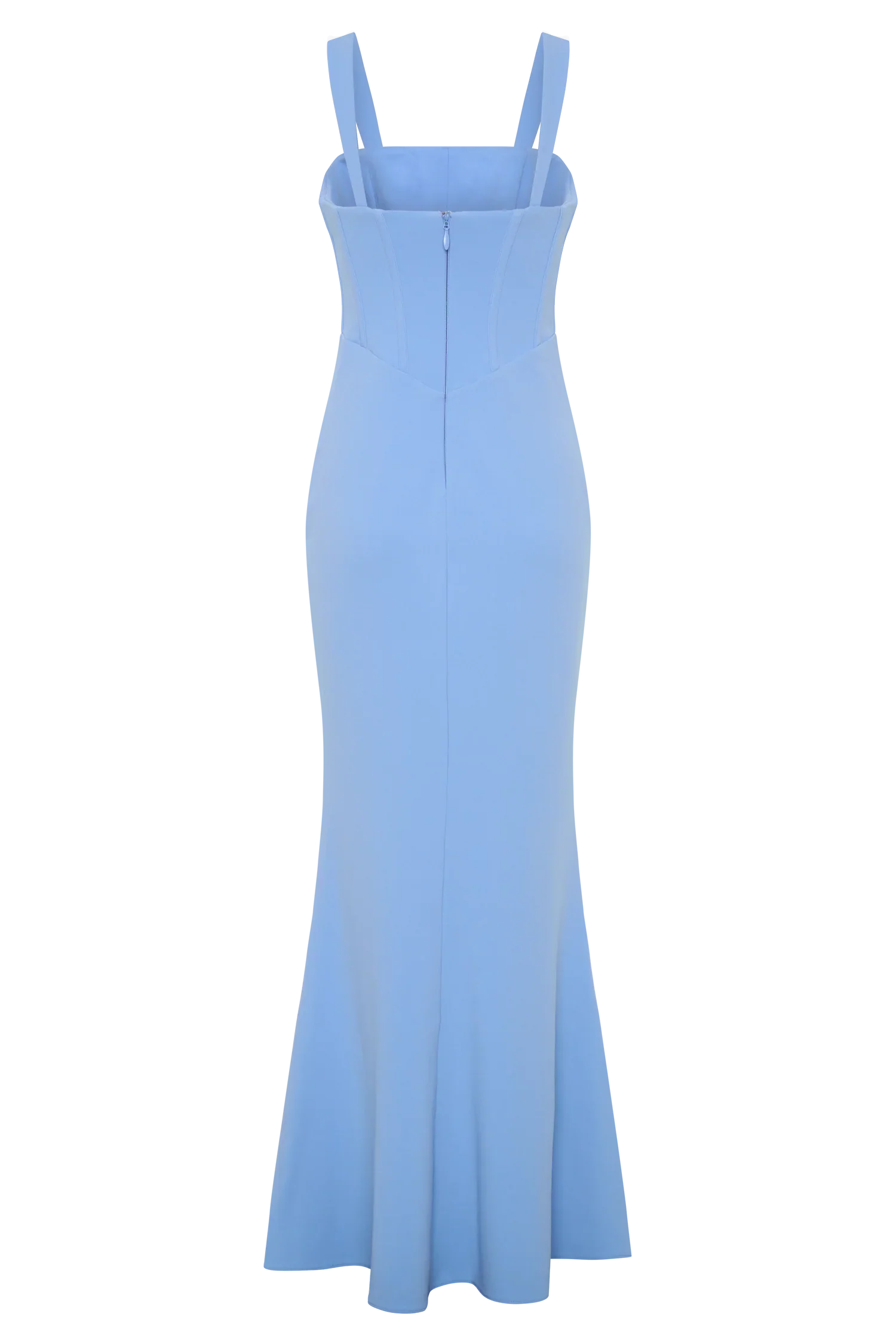 Luella Crepe Corset Maxi Dress Cornflower Blue