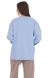 Lucy Graphic Crewneck Shirt in Light Blue