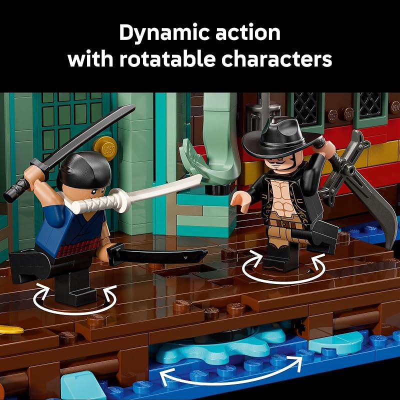 LEGO ONE Piece The Baratie Floating Restaurant Building Set for Adults Collectible Building Blocks for Anime Fans 18 Arts and Crafts DIY Kit W 10 Minifigures Gift Idea for Birthdays 75640