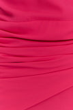 Giulia Chiffon Draped Mini Dress Raspberry