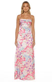 Blaise Multi Floral Satin Maxi Dress