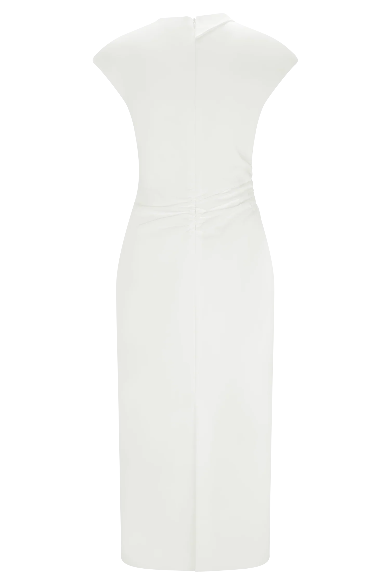 Lorena Cotton Midi Dress White