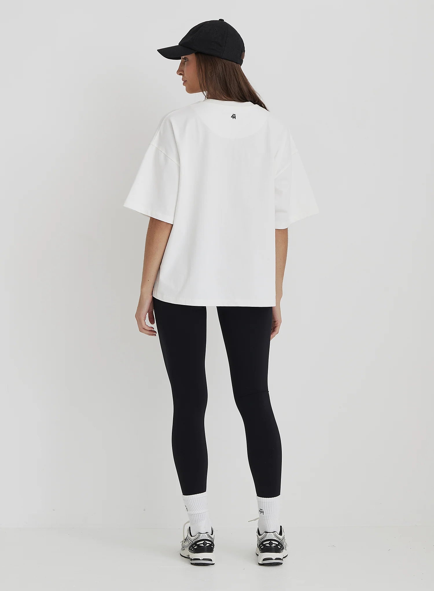 White 1990 Slogan Oversized T Shirt