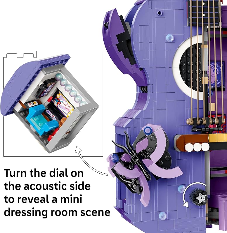 LEGO Editions Olivia Rodrigos Dual Guitar 43031 Collectible Building Toy for Teens Ages 14 Olivia Rodrigo Minifigure Bedroom Decor 1228 pieces Gift for Birthdays