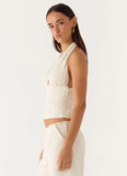 Josephina Halter Top Oat