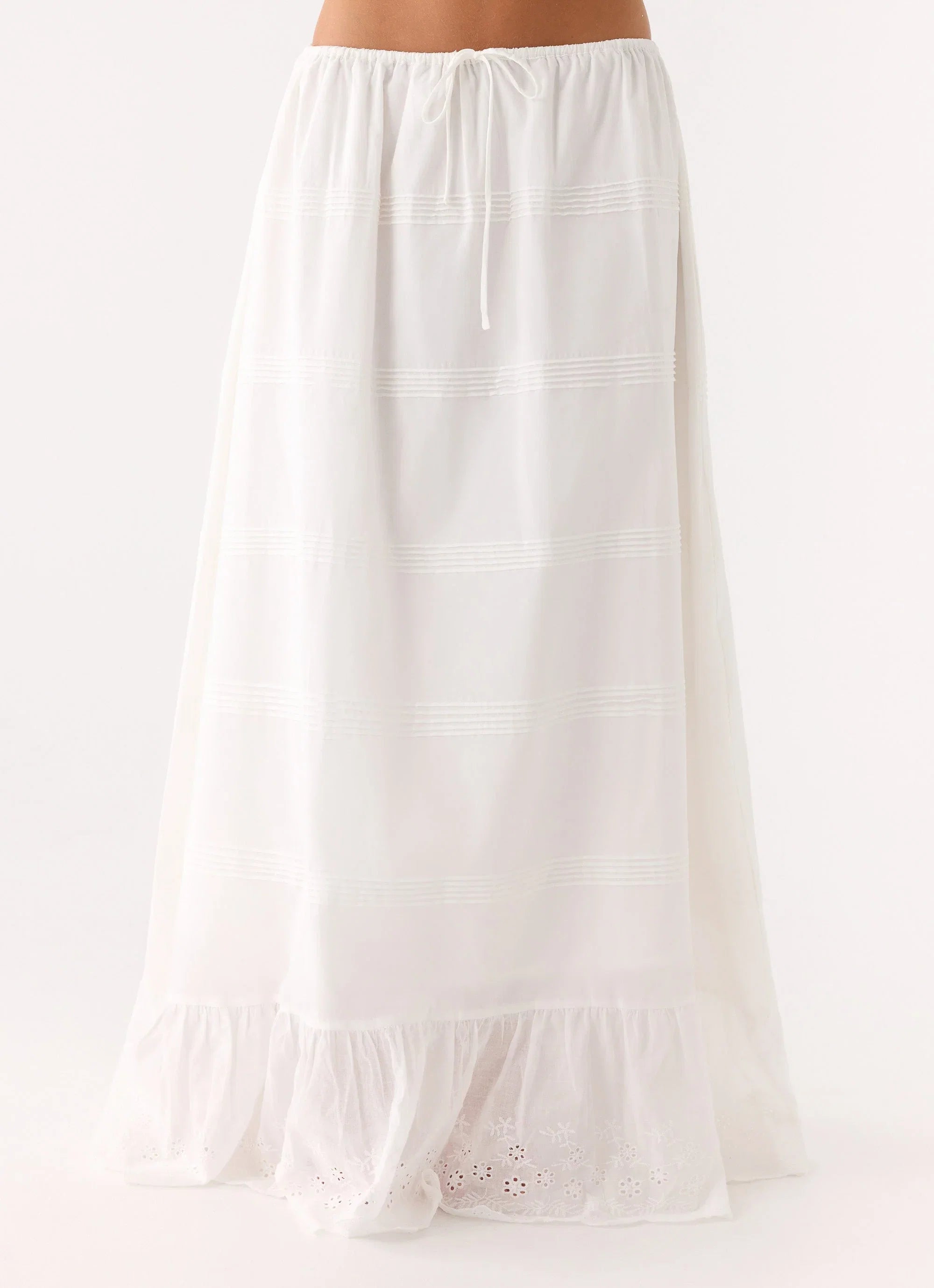 Lior Cotton Maxi Skirt White