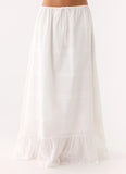 Lior Cotton Maxi Skirt White