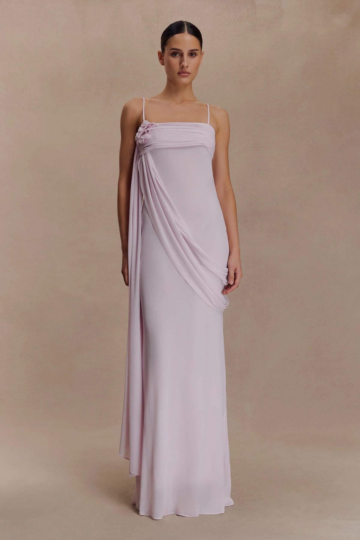 Leena Chiffon Maxi Dress Light Lilac