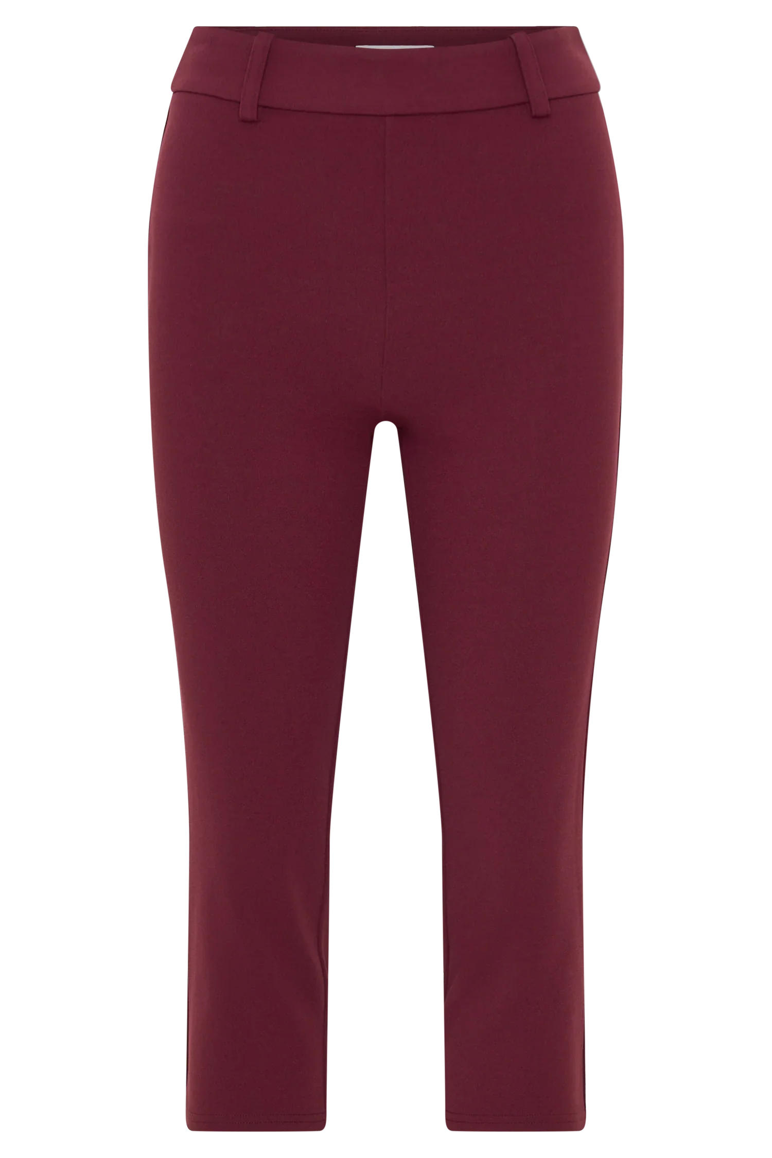 Blanca Stretch Crepe Capri Pants Mahogany