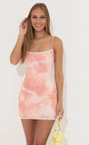Bodycon Dress in Pink Tie Dye
