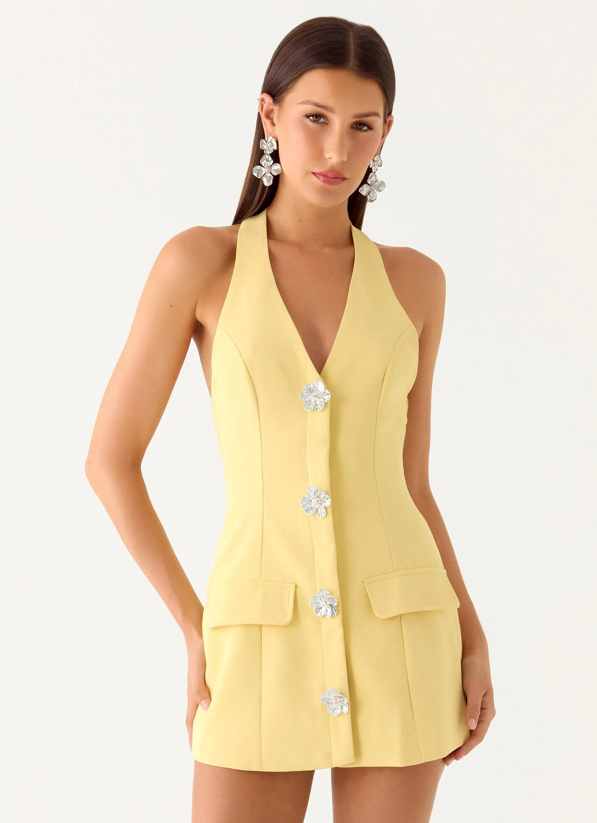 Jeanie Mini Dress Yellow