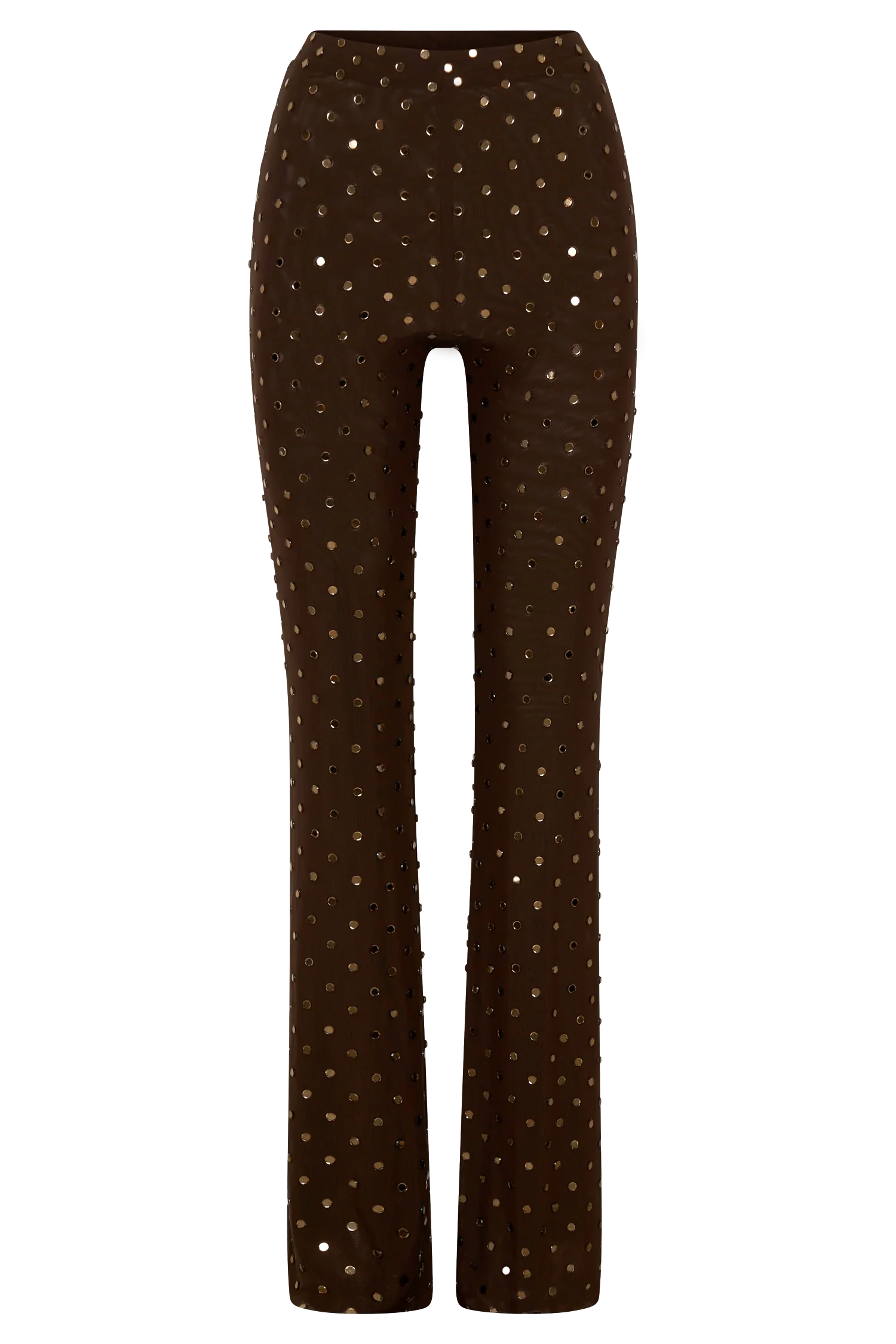 Jackie Diamante Straight Leg Pants Chocolate