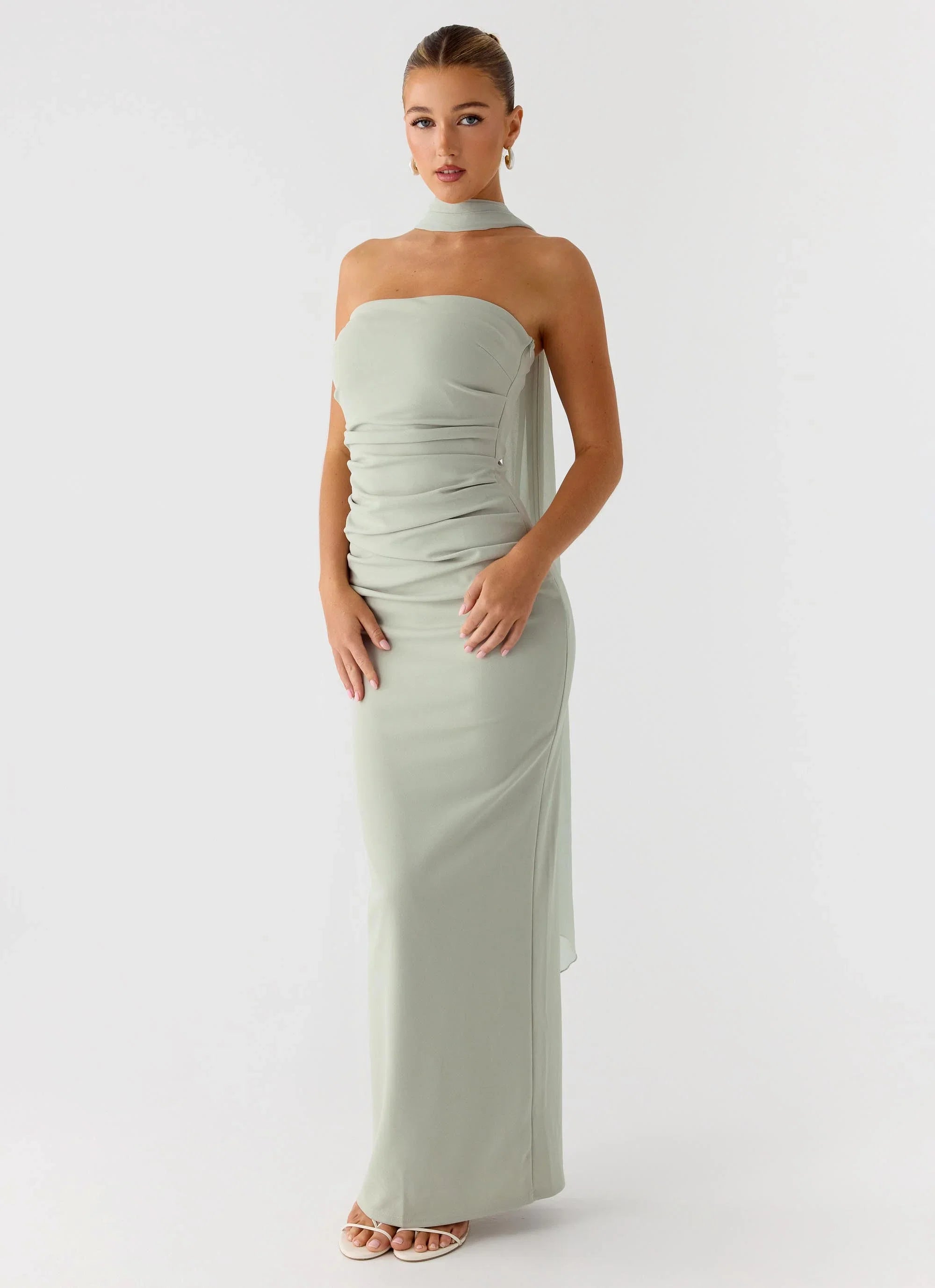 Libra Maxi Dress Pastel Sage