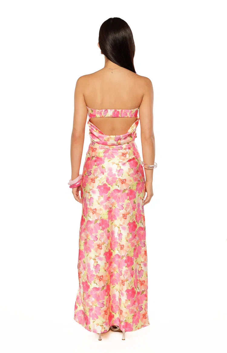 Genevieve Yellow Floral Pop Print Top