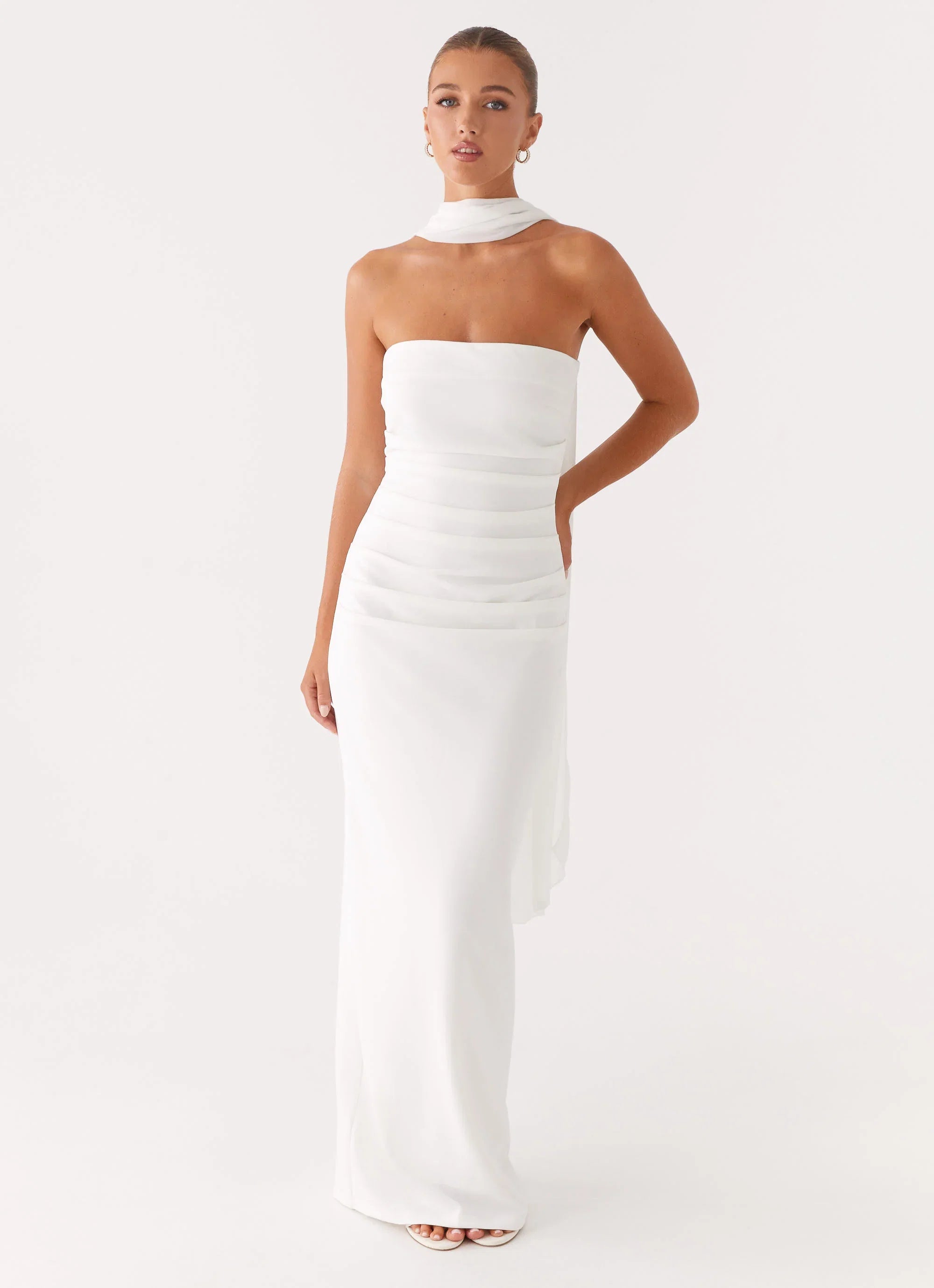 Libra Maxi Dress White