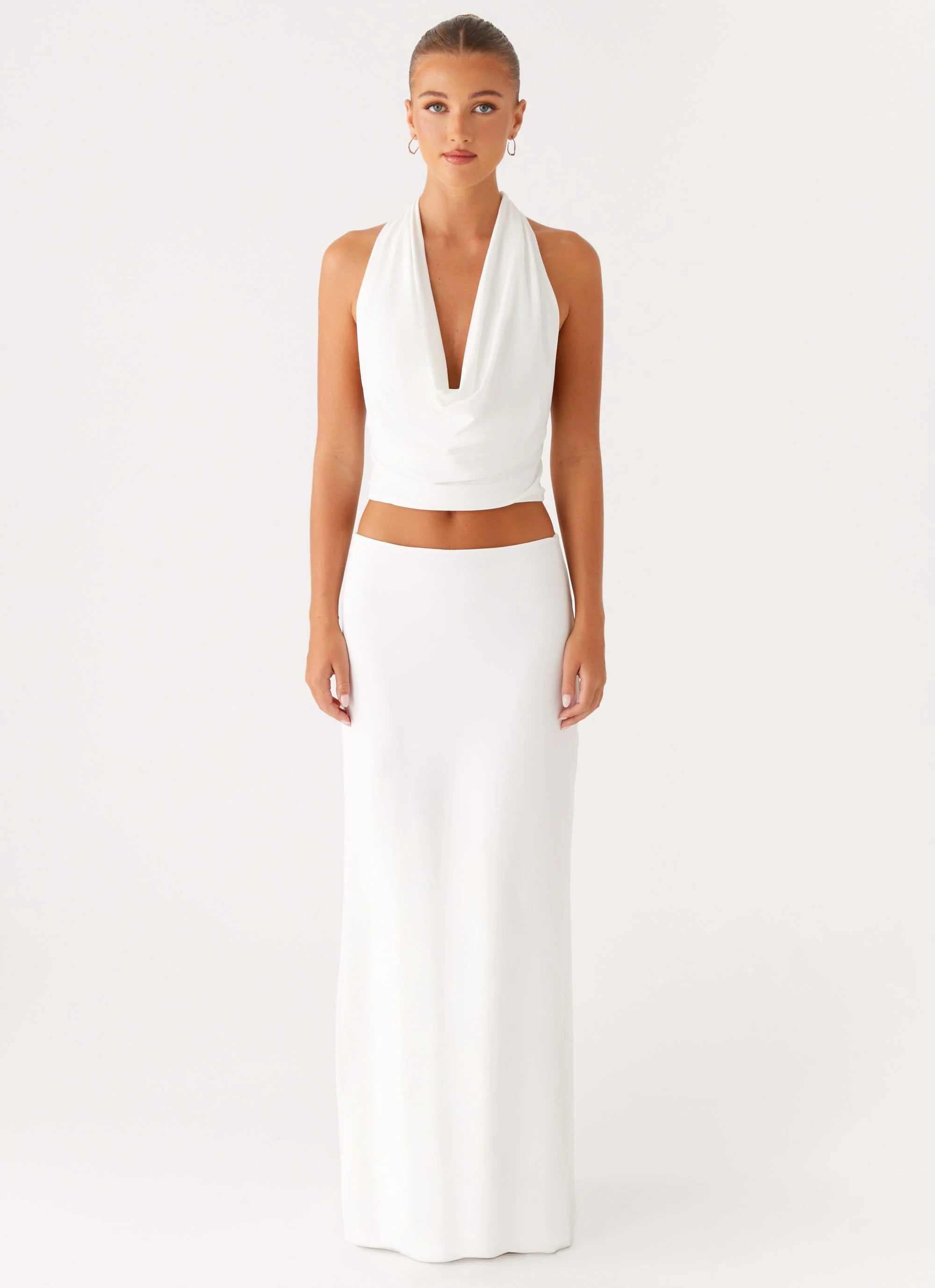 Ashi Maxi Skirt White