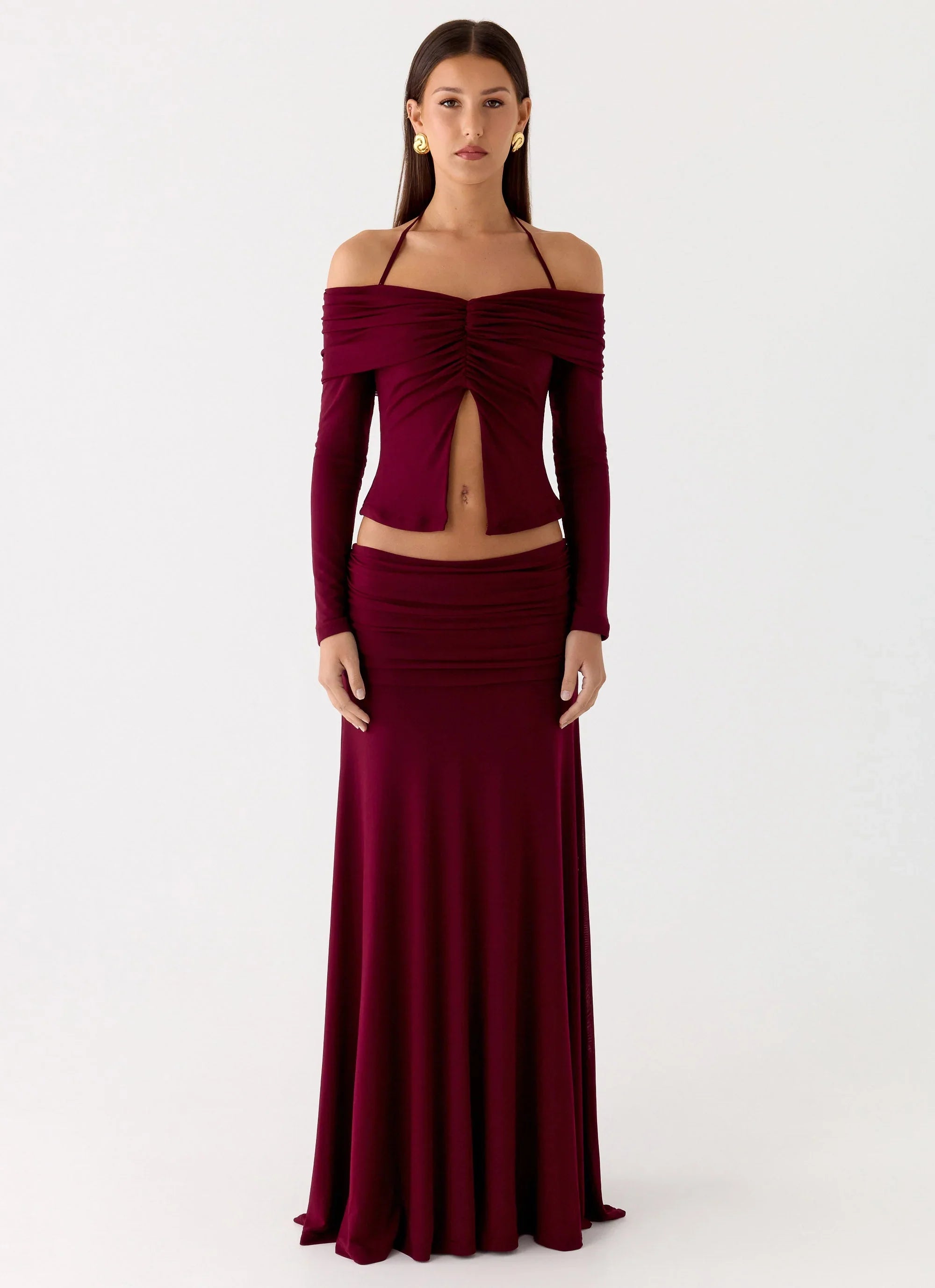 Thorness Maxi Skirt Plum