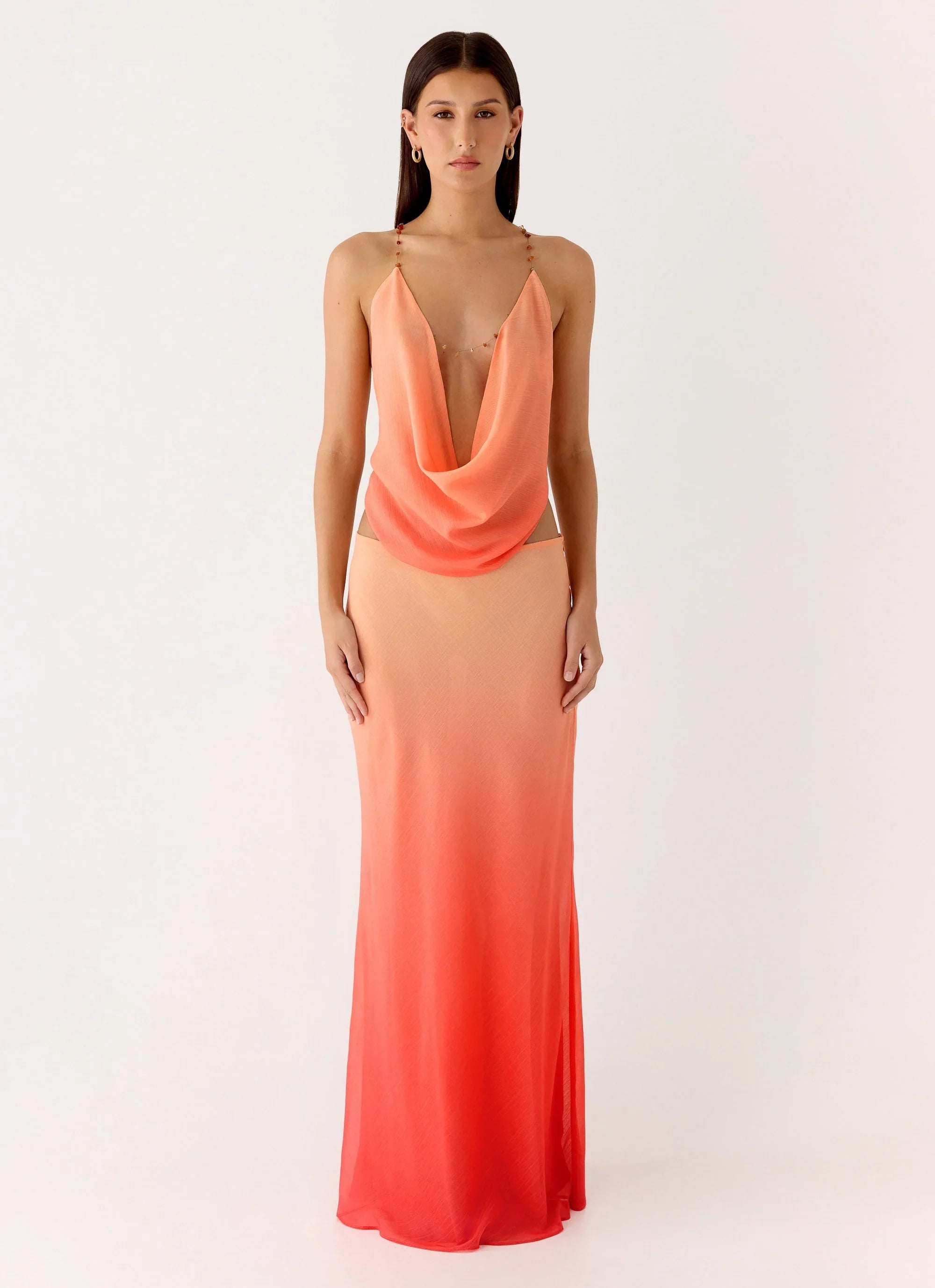 Feliciana Maxi Skirt Sunset Ombre