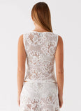 Virelle Lace Top Ivory