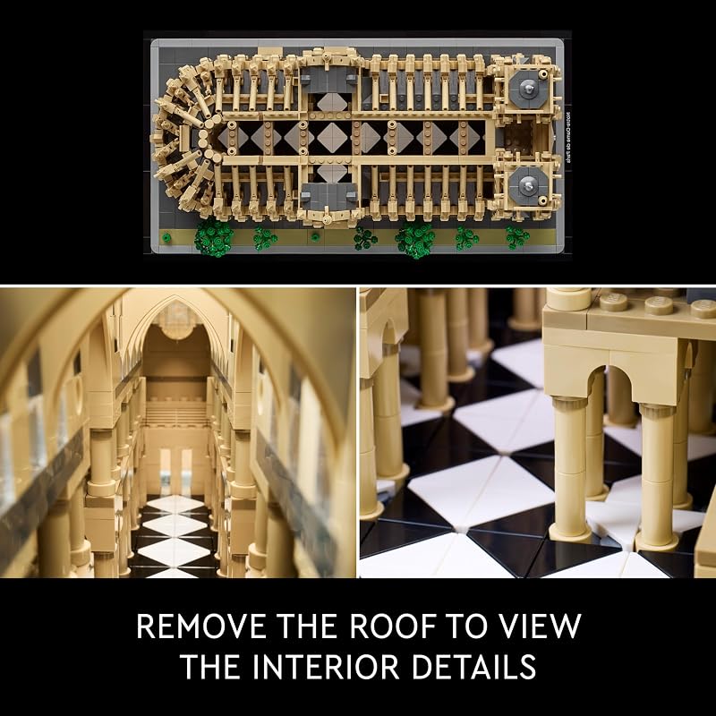 LEGO Architecture Notre Dame de Paris Replica Architectural Model Kit Collectible Building Set for Adults Build and Display Souvenir Gift Idea for Lovers of History Travel and Art 21061