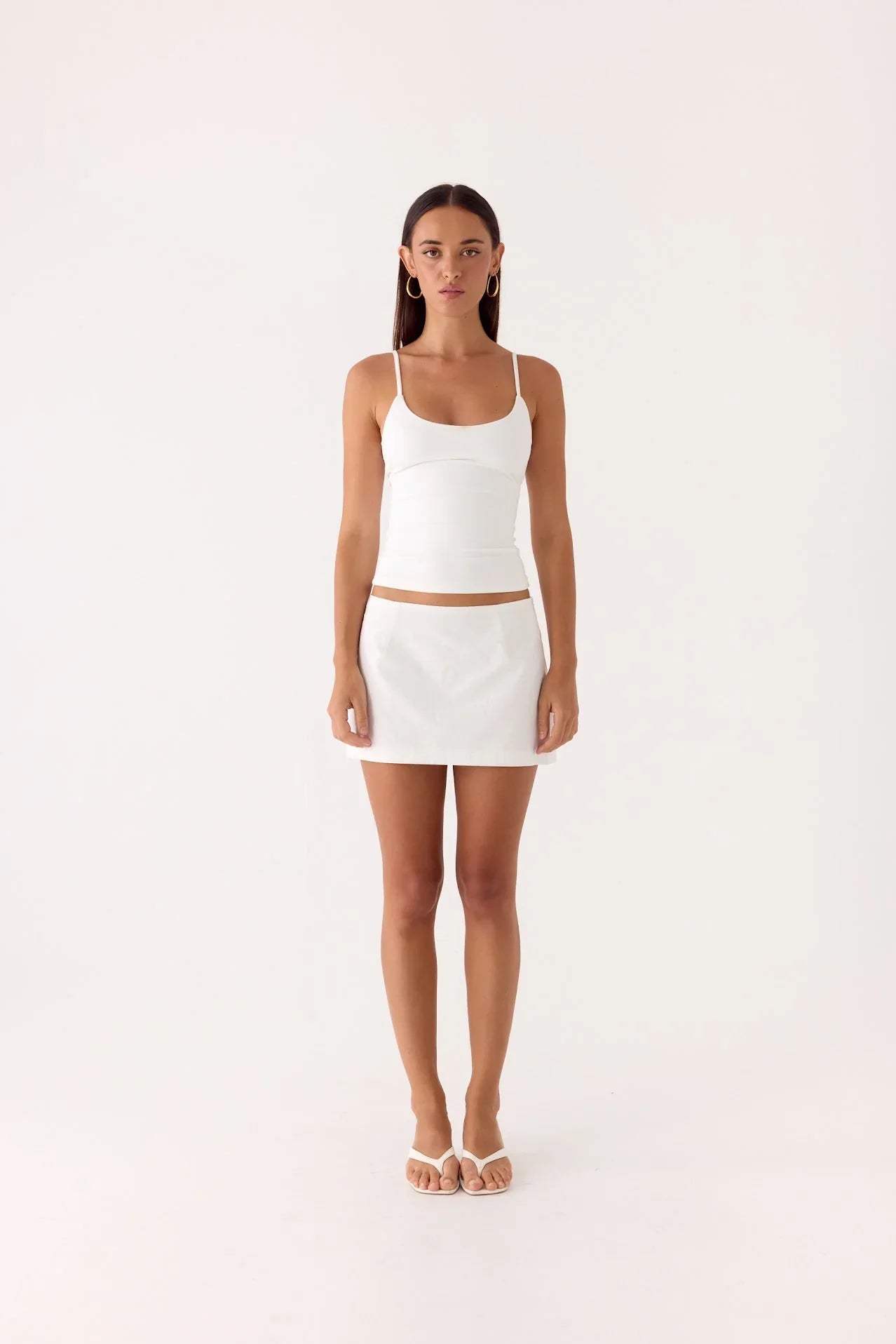 Sofia Mini Skirt White