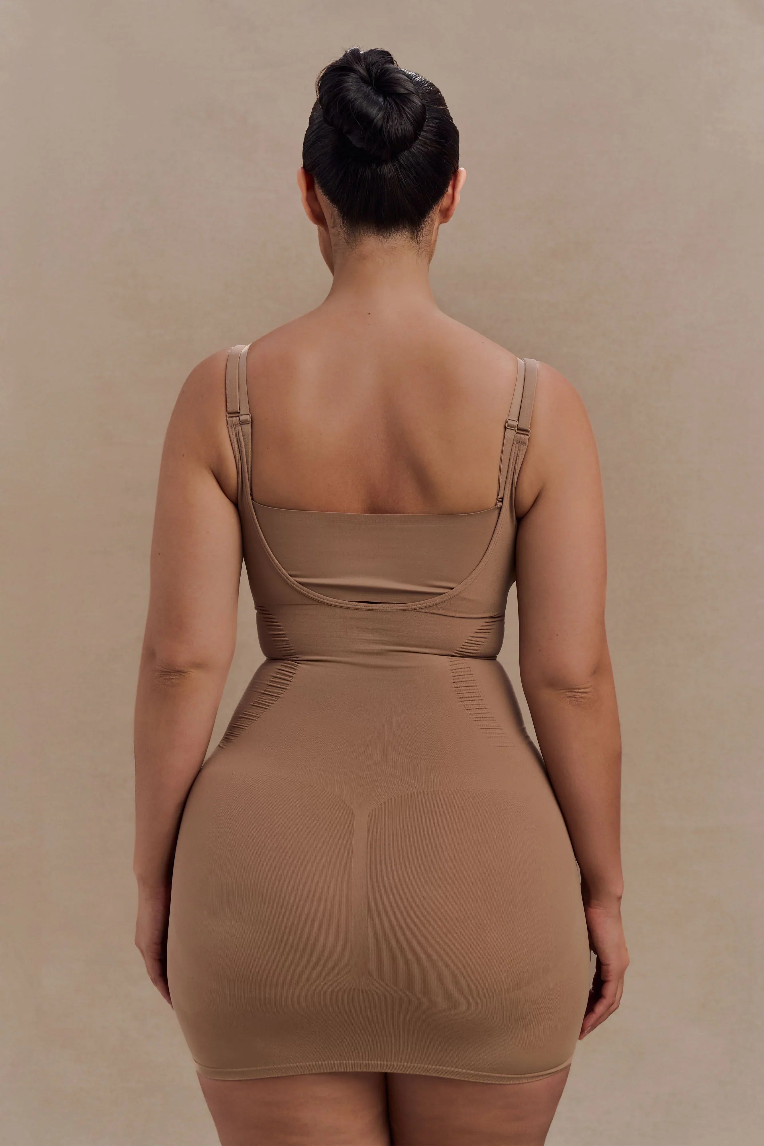 Jocelyn Backless Shapewear Mini Dress Latte