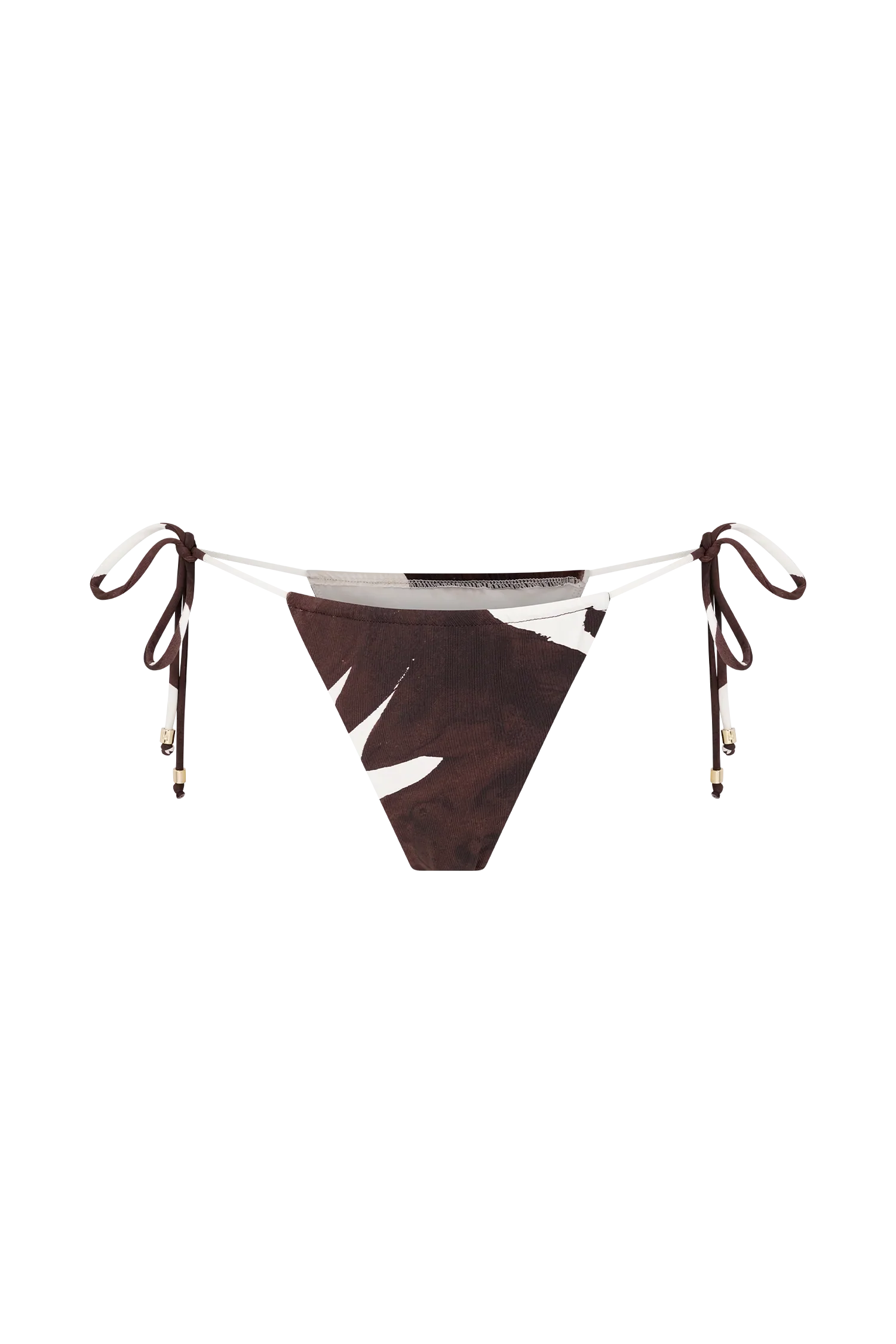 Marquise Bikini Bottom Chocolate Deco Fleur Print