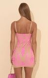 Sequin Bodycon Dress in Hot Pink