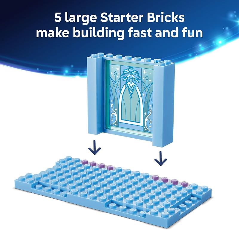 LEGO Disney Frozen Elsas Ice Castle Snow Ride Adventure Building Toy Frozen Toys for Girls Boys Ages 4 Disney Gift for Kids 43281