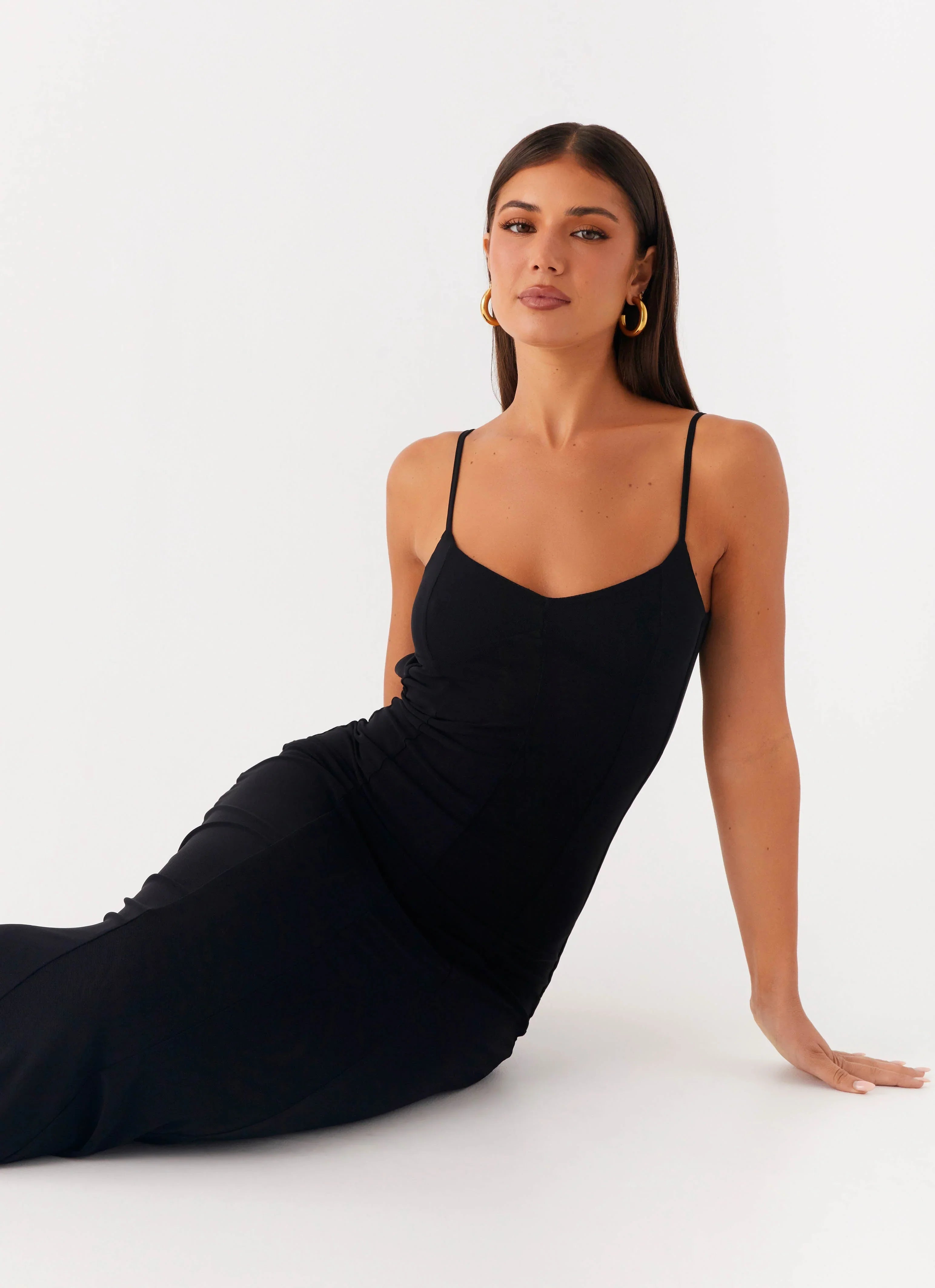Serene Escape Maxi Dress Black