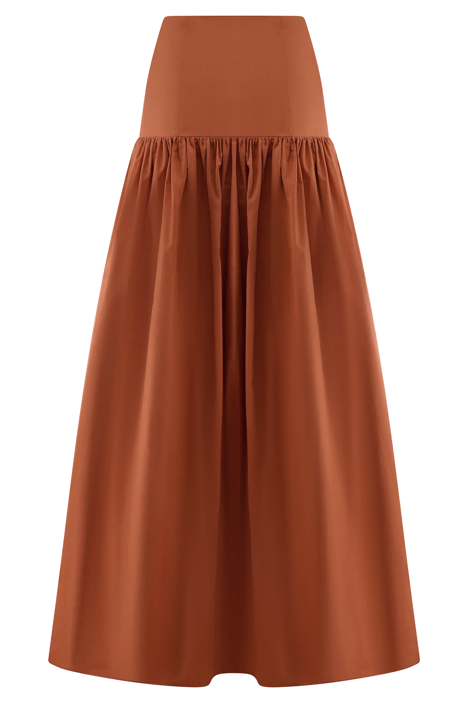 Autumn Maxi Skirt Burnt Orange