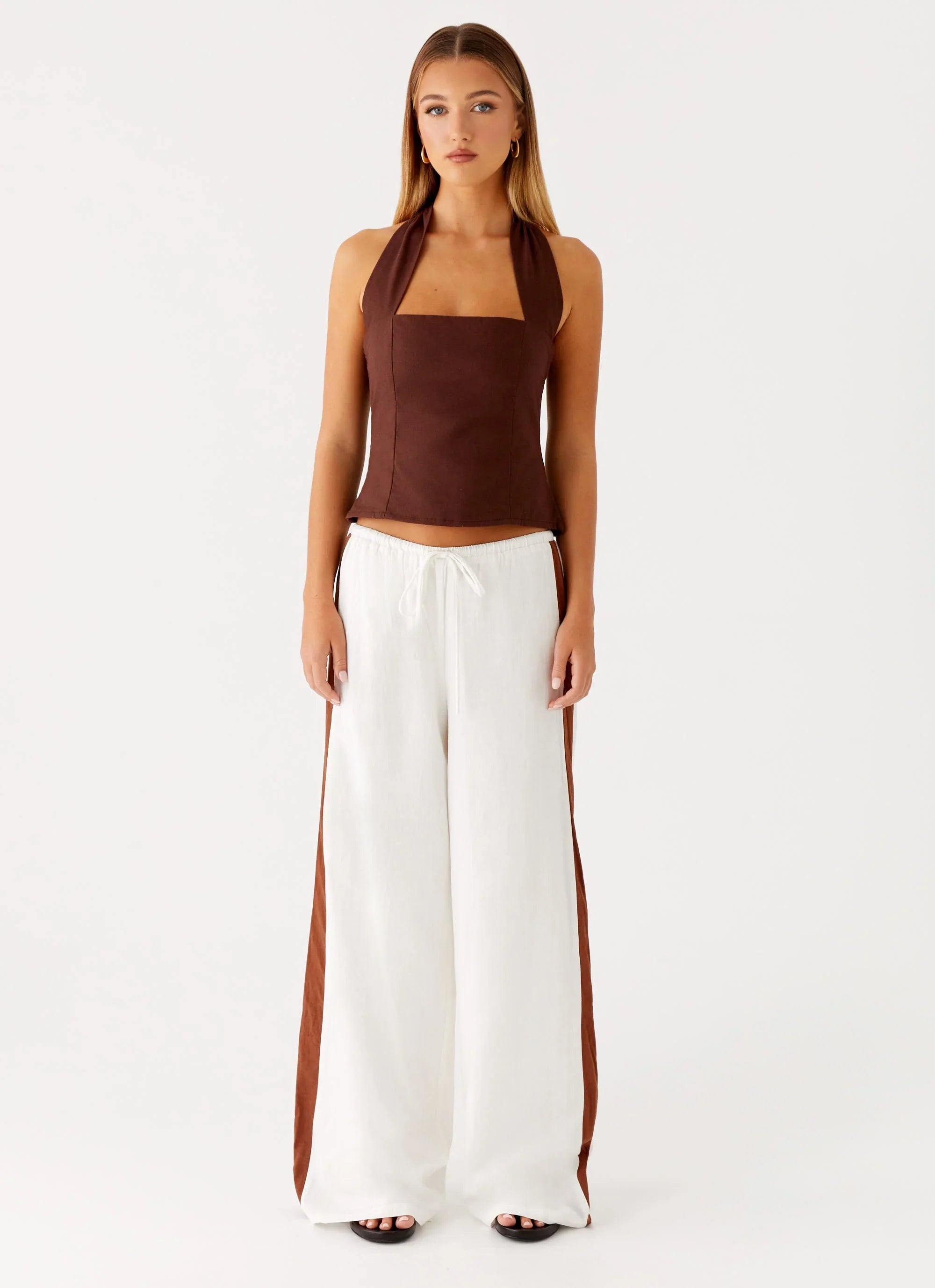 Dalida Linen Pants Ivory