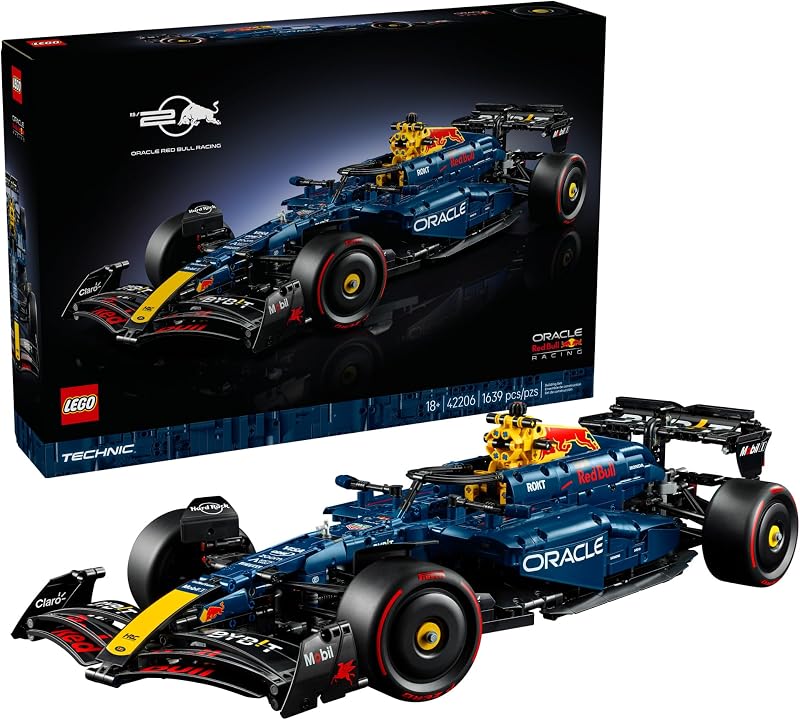 LEGO Technic Oracle Red Bull Racing RB20 F1 Race Car Model Kit Building Set for Adults Ages 18 with Realistic Features Gift for Birthdays 42206