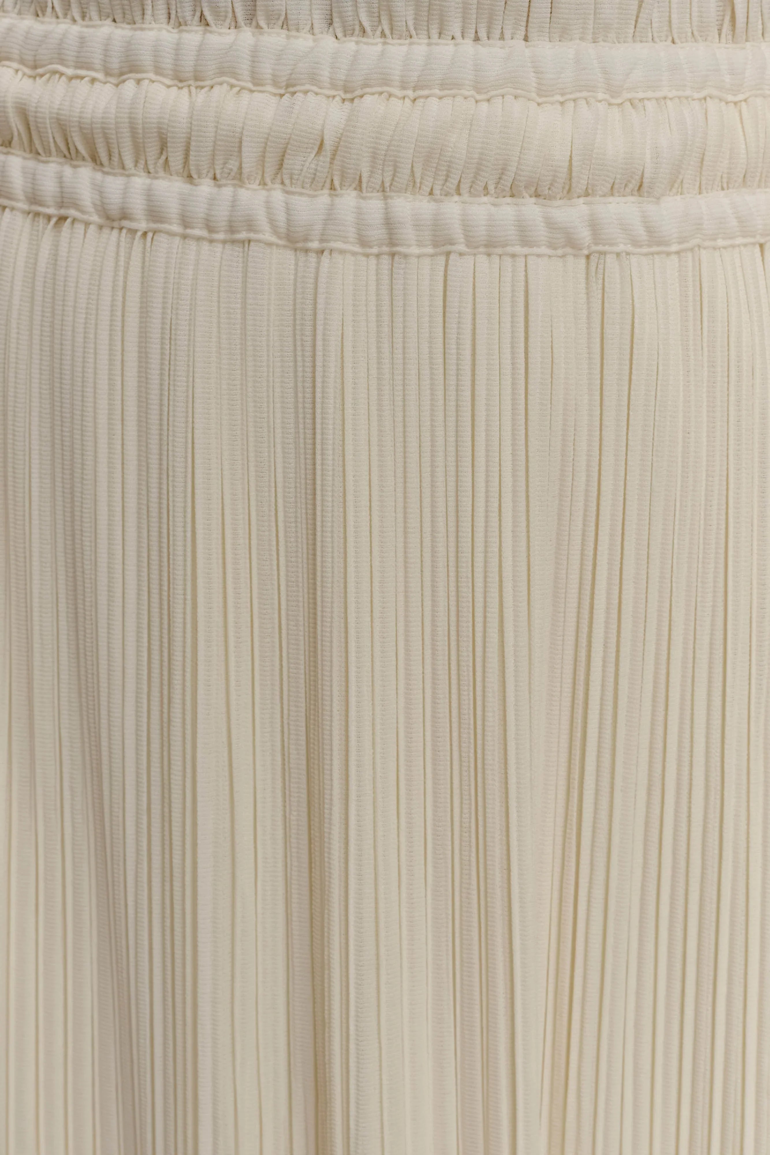 Amaris Gathered Plisse Maxi Skirt Lemon