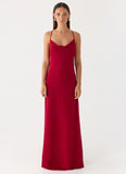 Saria Maxi Dress Deep Red