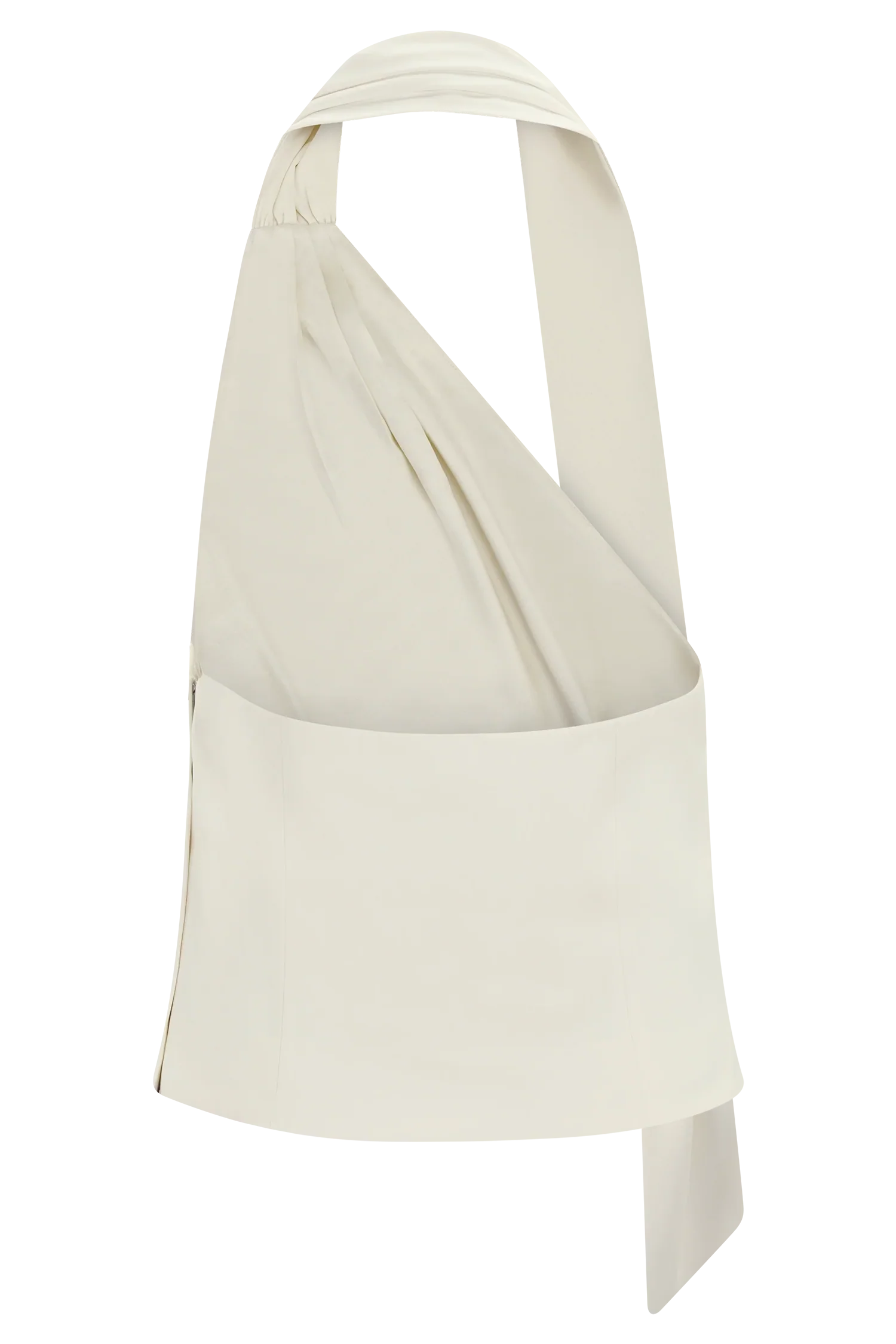 Marina Halter Top With Hardware Ivory