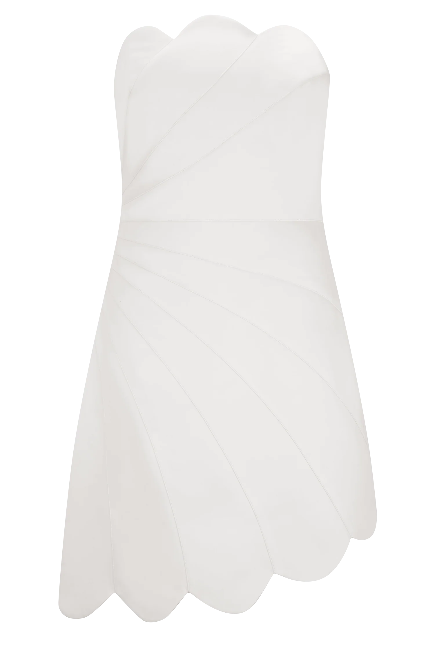 Atenea Satin Mini Dress White