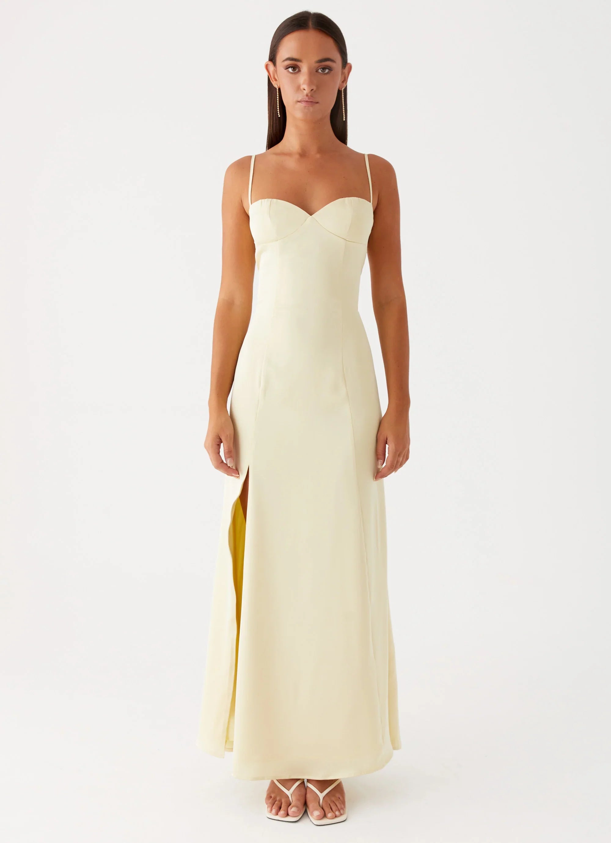 Miss Bloom Maxi Dress Lemon