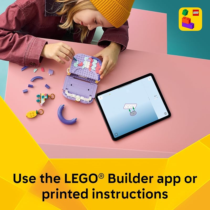 LEGO Creator 3 in 1 Art Fashion Bag with Storage 31391 Building Toys for Girls Boys Ages 8 3 Building Options Bedroom or Desk Decor 272 pieces Gift for Birthdays