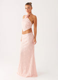 Nico Sequin Maxi Skirt Pink