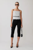 Lilou Pleated Sleeveless Top Polka Dot