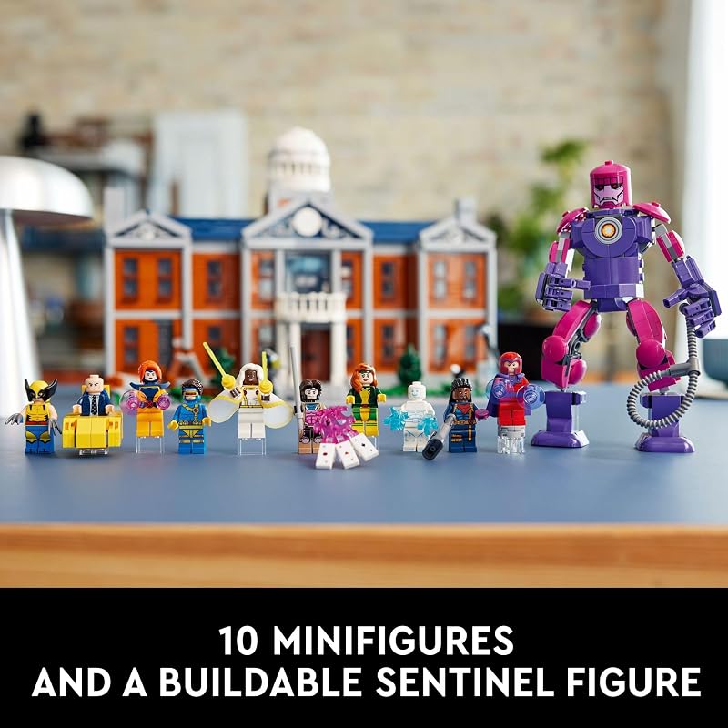 LEGO Marvel X Men The X Mansion Building Set Marvel Collectibles DIY Craft Kit for Adults Ages 18 Buildable Xavier Institute with 10 Minifigures Gift Idea for Superhero Fans 76294