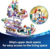 LEGO Disney Princess Ariels Royal Wedding Boat 43299 Building Toys for Girls Boys Ages 6 The Little Mermaid Movie Character Figures Fun Activity for Kids 519 pieces