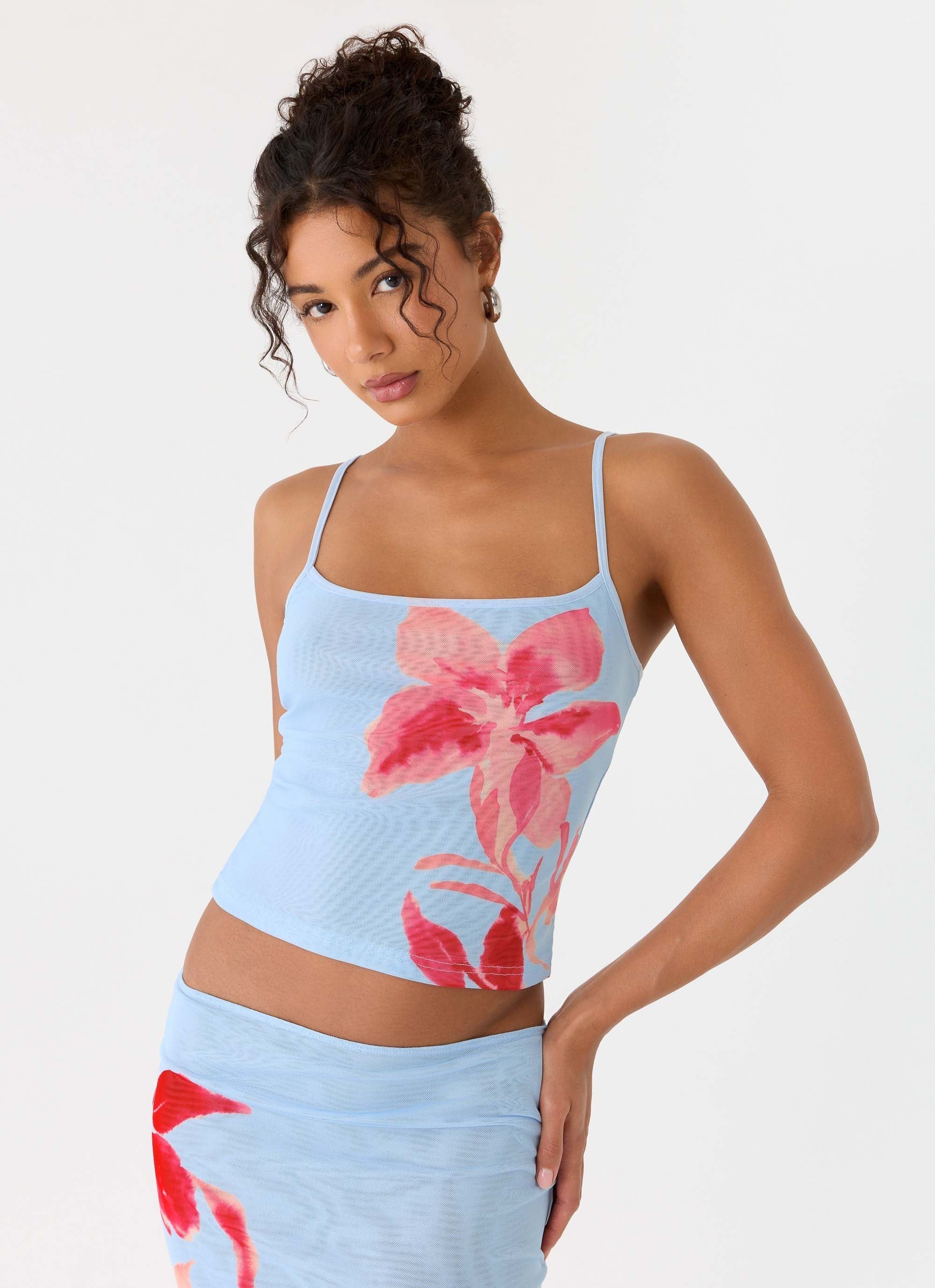 Tamia Cami Top Blue Petal