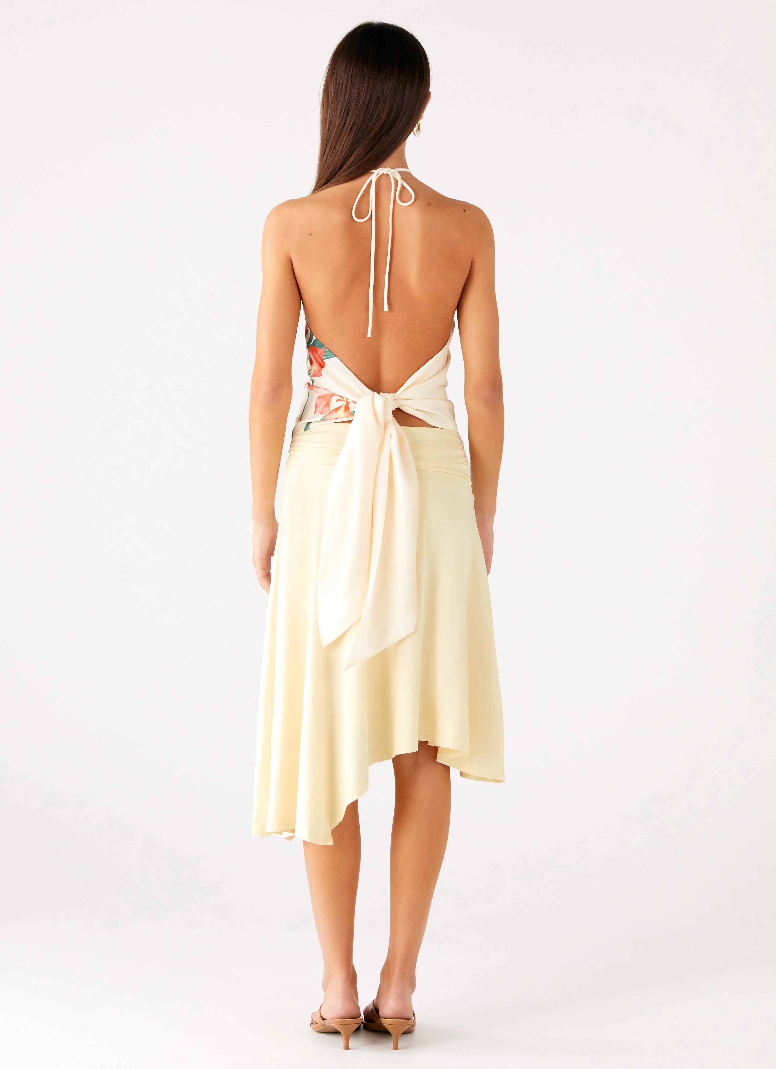 Loreta Beaded Tie Back Top Siena Floral