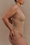 Alyssa Backless Shapewear Bodysuit Beige